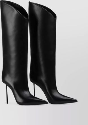 Le Silla leather asymmetric knee-high boots