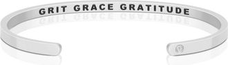 Mantra Grit Grace Gratitude bracelet in Silver at Nordstrom