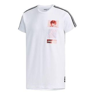 adidas neo x Crossover White Casual Sports Short Sleeve White FR7981