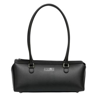 Maison Margiela Tassen, Dames, Zwart, ONE Size, Leer, New Bauletto J Medium