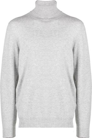Brunello Cucinelli Light Grey Wool Turtleneck Sweater, Brand Size 60 (US Size 50)