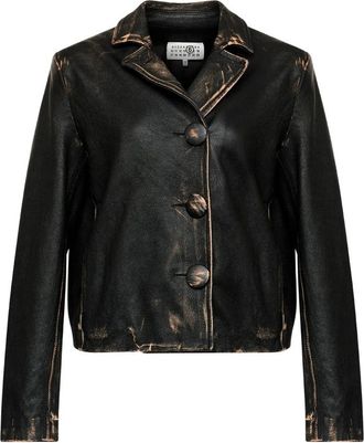 Maison Margiela Buttoned Leather Jacket