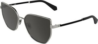 Calvin Klein Jeans CKJ25209S 040 Womens Sunglasses Silver Size 57