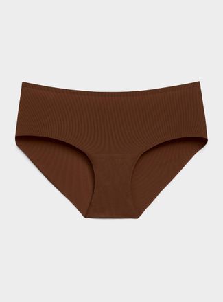 Miiyu Womens Mini-rib laser-cut classic brief Recycled nylon