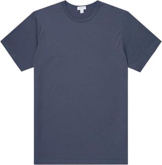 Sunspel T-shirt classica - - Tops - Uomo - Blu - L