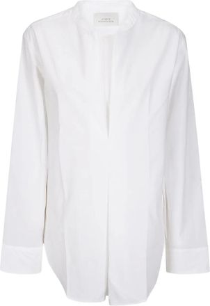 STUDIO NICHOLSON Blusa con pieghe - Bianco
