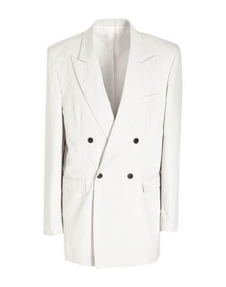 8 by YOOX COTTON DOUBLE BREASTED LONG BLAZER