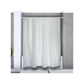 Spirella Spirella - Barra Para Cortina De Ducha Modular De Esquina Para Fijar En Aluminio Decor Universal Blanco