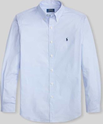 Polo Ralph Lauren Slim Fit Freizeithemd aus reiner Baumwolle in Bleu, Gr&ouml;&szlig;e XXL