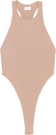 Andamane Fonda Halter Bodysuit - Dames - Bodies - Beige - M - Polyester - Tops