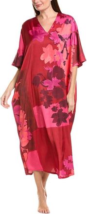 Natori Coromandel Printed Stretch Satin Wedge Caftan