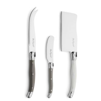 Lou Laguiole Juego de 3 cubiertos para queso Multicolor