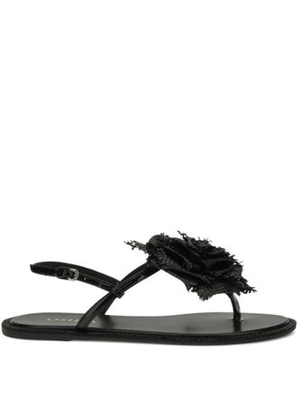 Le Silla Rose embellishment sandals - Black