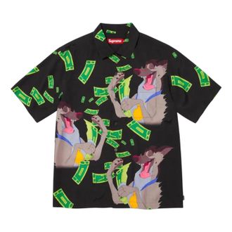 SUPREME All Dogs Go To Heaven Short-Sleeve Shirt Black FW25S39-BLACK