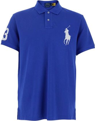 Polo Ralph Lauren Tops, Heren, Blauw, M, Katoen, Big Pony Piquet Polo Shirt