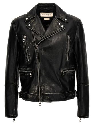Alexander McQueen Black Leather Nail