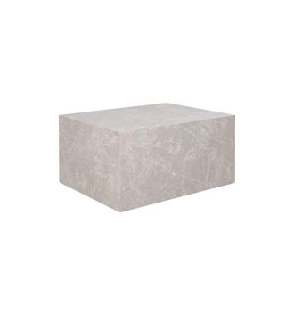 Moloo Mesa de centro con efecto mármol beige 60x80 cm