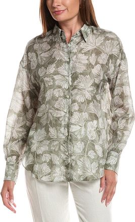 Brunello Cucinelli Silk Button Down Shirt