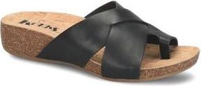Korks Micha Toe Post Sandal in Black at Nordstrom Rack, Size 10