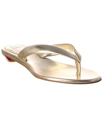 Christian Louboutin Miss Z Leather Thong Sandal