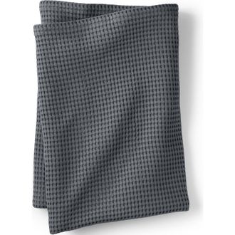 Lands End Organic Cotton Blanket in Warm Graphite at Nordstrom, Size Full
