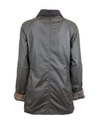 Barbour Womens Waxed Jacket Classic Beadnell Olive Cotton