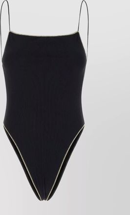 Oséree stretch nylon swimsuit contrast trim