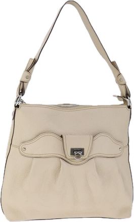 Ferragamo Gancini Shoulder Bag Leather Leather Shoulder Bag Bag (Pre-Owned)