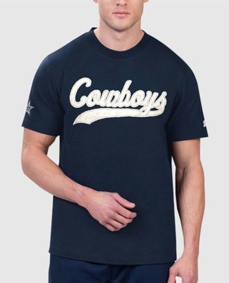 Starter Mens Dallas Cowboys Catch Short Sleeve Tee Shirt In Royal Blue