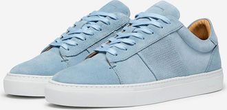 Oliver Sweeney Mens Oliver Sweeney Calf Suede Cupsole Trainers - Blue - Size: UK-10 / us-11 / eu-44