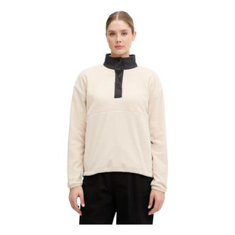 Jack Wolfskin Sumetro HZ - Dames - Outdoor shirts - Beige - L - Wol - Fitness