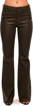 Ramy Brook Helena High Waist Coated Bootcut Jeans in Deep Olive Coated at Nordstrom Rack, Size 26