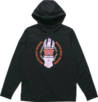 Nike Therma Abstract Pattern Pullover Training Fleece Lined Black CK4585-010