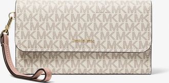 Michael Kors Jet Set Medium Signature Logo Smartphone Wristlet