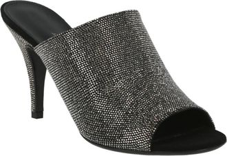Ferragamo Womens Janine Crystal Heel Sandals In Black