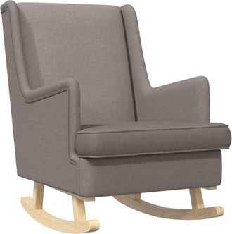 vidaXL Mecedora Taup&eacute; 62 X 80 X 85 Cm Tela Vidaxl