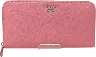 Prada Pre-owned Lange Portemonnee (bi-fold) - Dames - Vintage Accessoires - Roze - ONE Size - Vintage