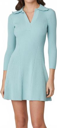 Shoshanna Robin Knit Mini Dress In Mist