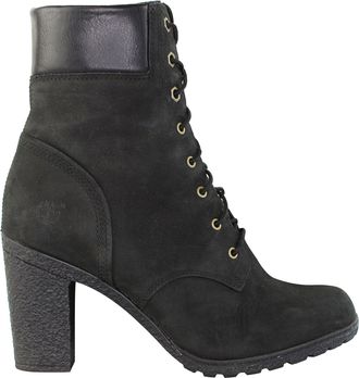 Timberland 6inch Glancy Womens Black Heel Boots Suede - Size UK 6.5