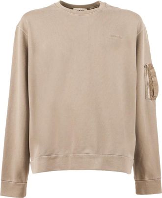 Premiata Felpa Dunito - Heren - Sweatshirts - Beige - 2XL - Hoodies & sweatvesten