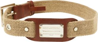 Dolce & Gabbana Pre-owned Leather belts - Dames - Vintage Accessoires - Beige - ONE Size - Leer - Vintage