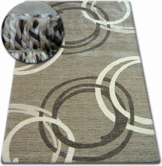 RugsX Rugsx - Carpet shadow 8645 dark beige / brown brown 120x170 cm