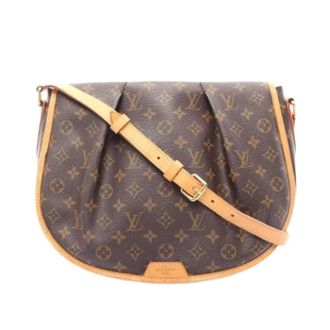 Louis Vuitton Pre-owned Cross Body Bags, female, Brown, Size: ONE SIZE Pre-owned Menilmontant MM Shoulder Bag