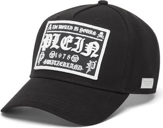 Philipp Plein Baseball Cap Gothic Plein Adjustable Strap Unisex in Black at Nordstrom, Size 00