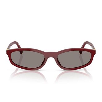 Miu Miu Sunglasses Mua06 S 21 I80 Q Burgundy Opalino/Dark Gray Women