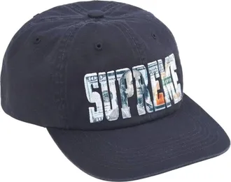 SUPREME SS26 Embroidered Money Logo 6-Panel Navy SUP-SS26-1003-NVY