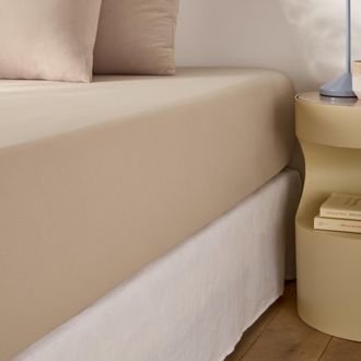 La Redoute Interieurs Hoeslaken van gewassen microvezel, gerecycled polyester, hoogte 30 cm