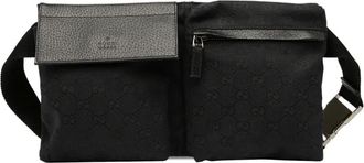 Gucci 2000-2015 GG Canvas Double Pocket belt bag - Nero
