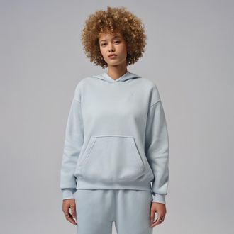 Nike Jordan Womens Jordan Brooklyn Fleece Pullover Hoodie in Blue | FV7071-472