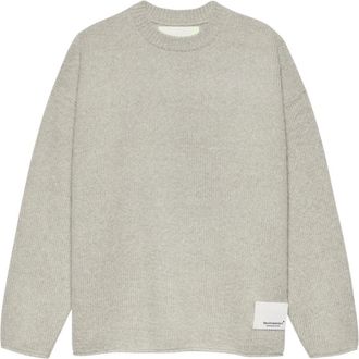 New Amsterdam Surf Association Jersey de punto Knitted Stamp Crewneck - Knitwear - Hombre - Gris - L